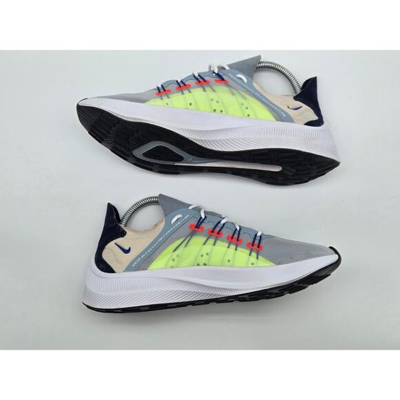 Nike Men's EXP-X14 Obsidian Mist Indigo Force Low Top Running Shoes Sneaker US 8 - Picture 4 of 9